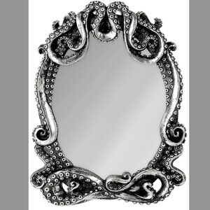 🐙 Kraken Mirror & Frame! 🖤 NWOT Gothic ✨ Mermaidcore 🧜‍♀️ Nautical Decor 🌊